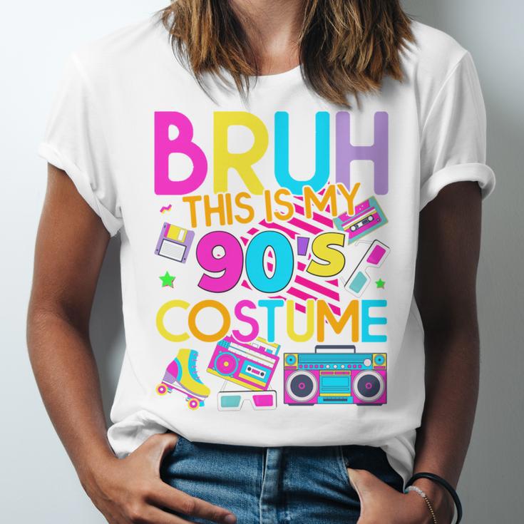 Bruh This Is My 90's Costume Nostalgia Mixtape 1990s Party Unisex Jersey T-Shirt