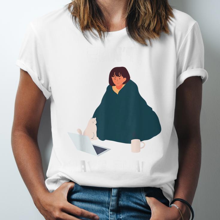Can't Have Plans Introvert Staying Home Unisex Jersey T-Shirt