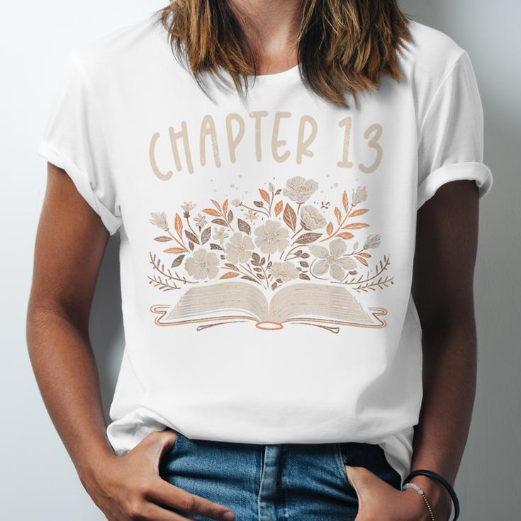 Chapter 13th Birthday Bookworm 13 Years Old For Book Lovers Unisex Jersey T-Shirt