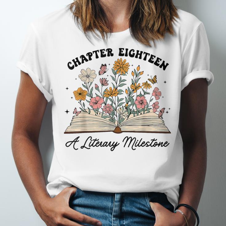 Chapter 18 A Literary Milestone 18th Birthday Book Lovers Unisex Jersey T-Shirt