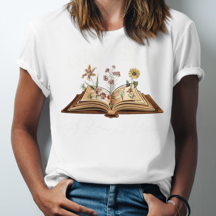 Chapter 21 Years Old 21st Birthday Wildflower Book Lover Premium Tri-Blend Unisex Jersey T-Shirt