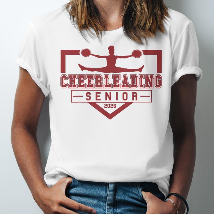 Cheerleading Senior Night Cheer Senior 2026 Graduation 69 Unisex Jersey T-Shirt