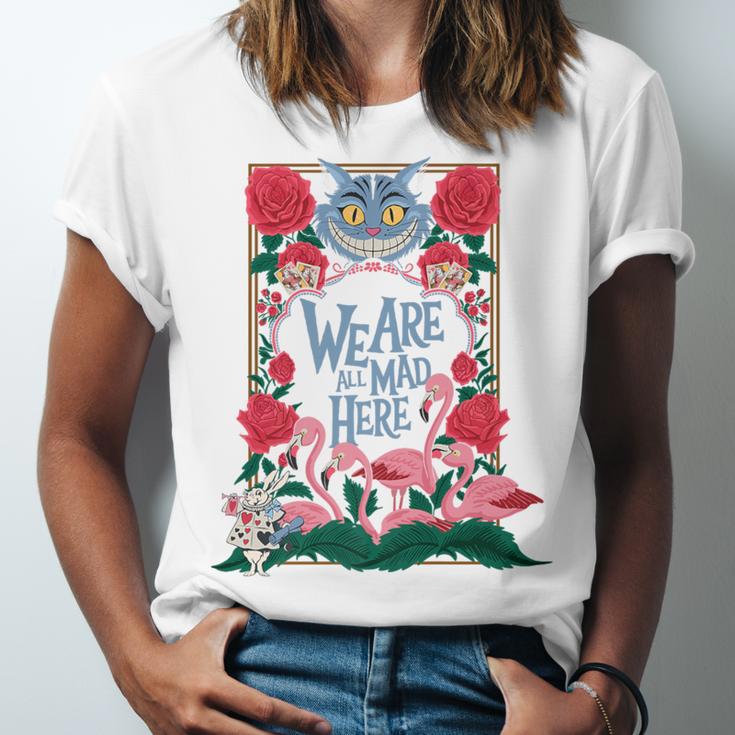 Cheshire Cat Alice In Wonderland Vintage Book Premium Unisex Jersey T-Shirt