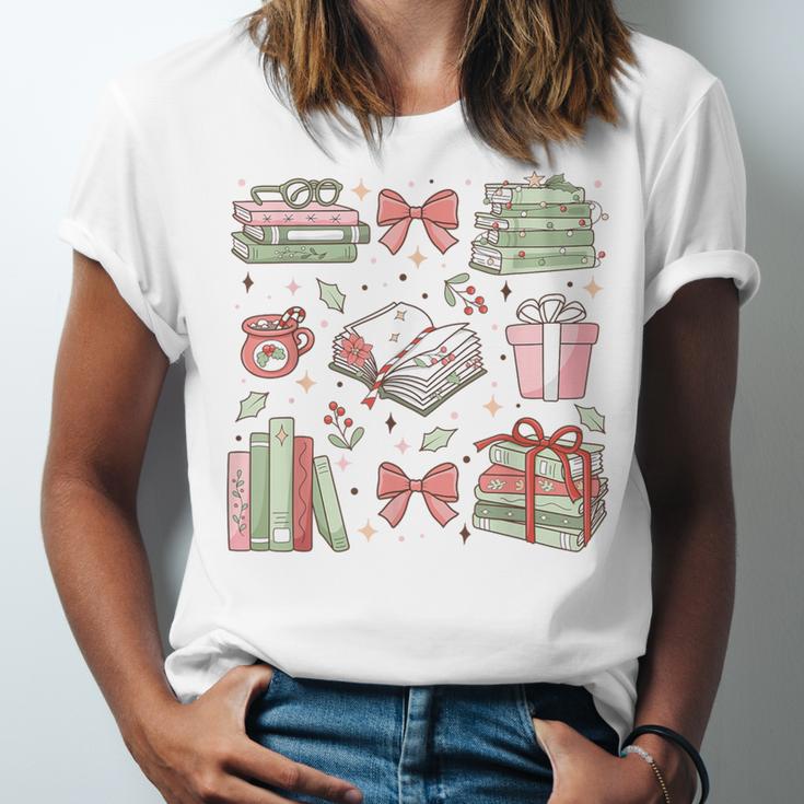 Christmas Book Lover Reading Reader Men Women Kids Xmas Unisex Jersey T-Shirt Christmas Book Lover Reading Reader Men Women Kids Xmas Unisex Jersey T-Shirt