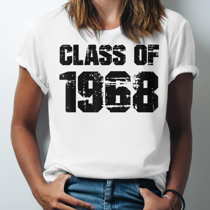 Class Of 1968 High School College Graduation Reunion Unisex Jersey T-Shirt