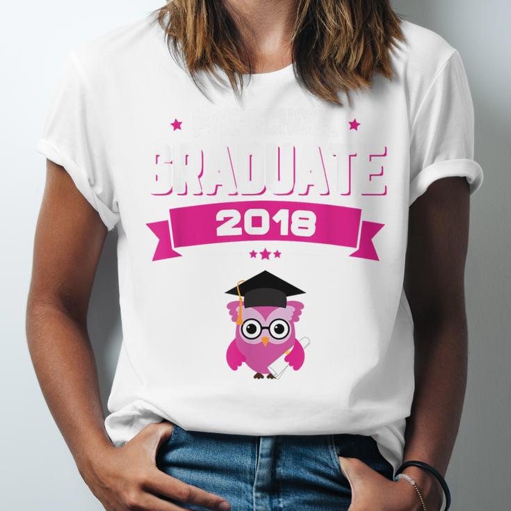 Class Of 2018 Preschool Graduation Girls Pre K Unisex Jersey T-Shirt