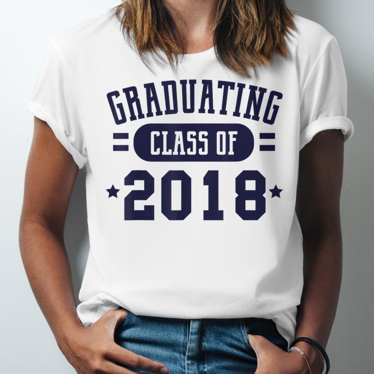 Class Of 2018 Shirts For Seniors Graduation Unisex Jersey T-Shirt