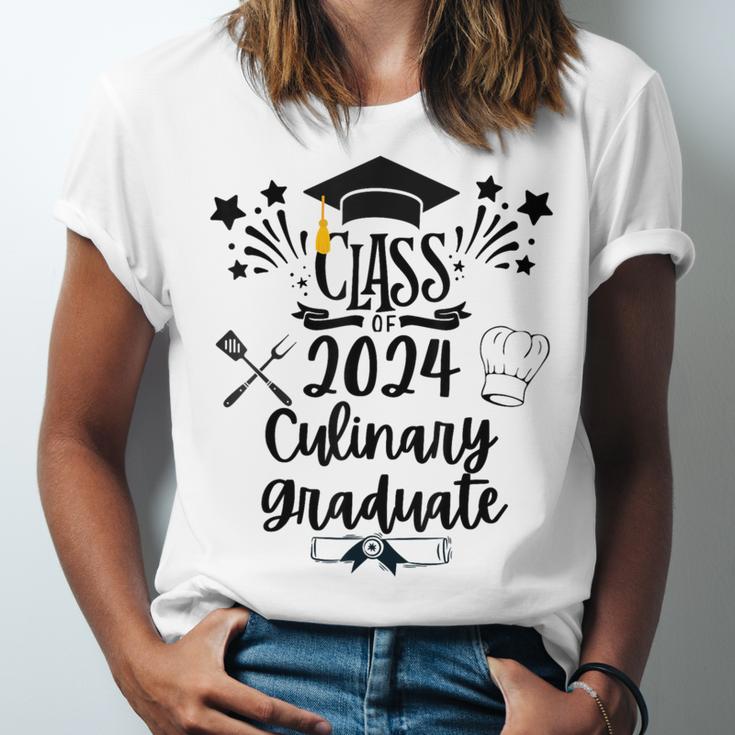 Class Of 2024 Culinary Graduate Culinary Chef Graduation Unisex Jersey T-Shirt