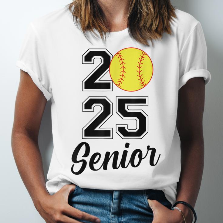 Class Of 2025 Softball Senior Graduation Graduate Women Unisex Jersey T-Shirt