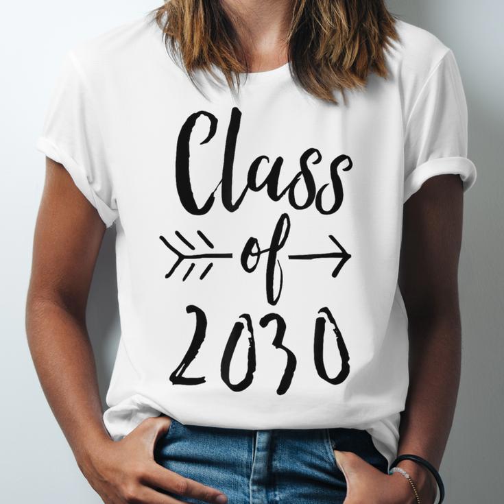 Class Of 2030 Graduation Kindergarten Seniors Unisex Jersey T-Shirt
