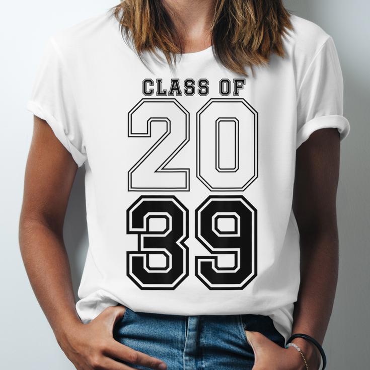 Class Of 2039 Blue Graduation Senior Student Tee Unisex Jersey T-Shirt