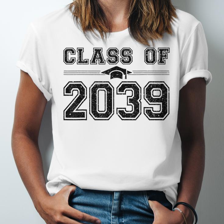Class Of 2039 Grow With Me First Day Of School Graduation Unisex Jersey T-Shirt