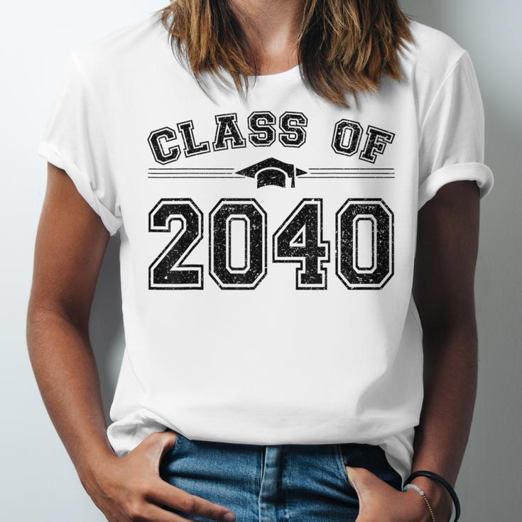 Class Of 2040 Grow With Me Graduation First Day Of School Unisex Jersey T-Shirt