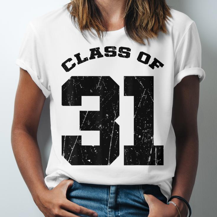 Class Of 31 Date High School Kindergarten Graduation Shirt Unisex Jersey T-Shirt