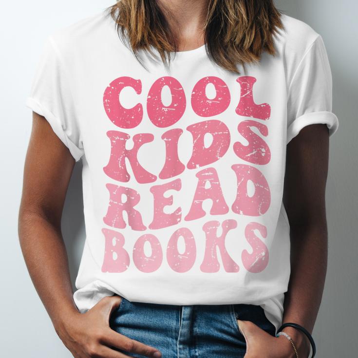 Cool Kids Read Books Library Book Reader Book Nerd Unisex Jersey T-Shirt