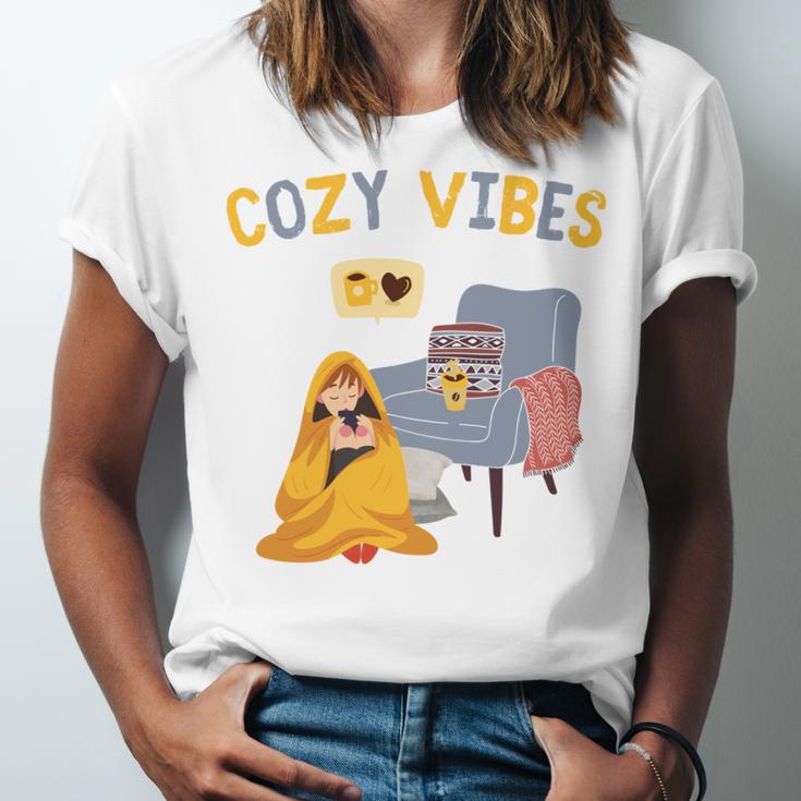 Cozy Vibes Atmospheric Introvert Unisex Jersey T-Shirt