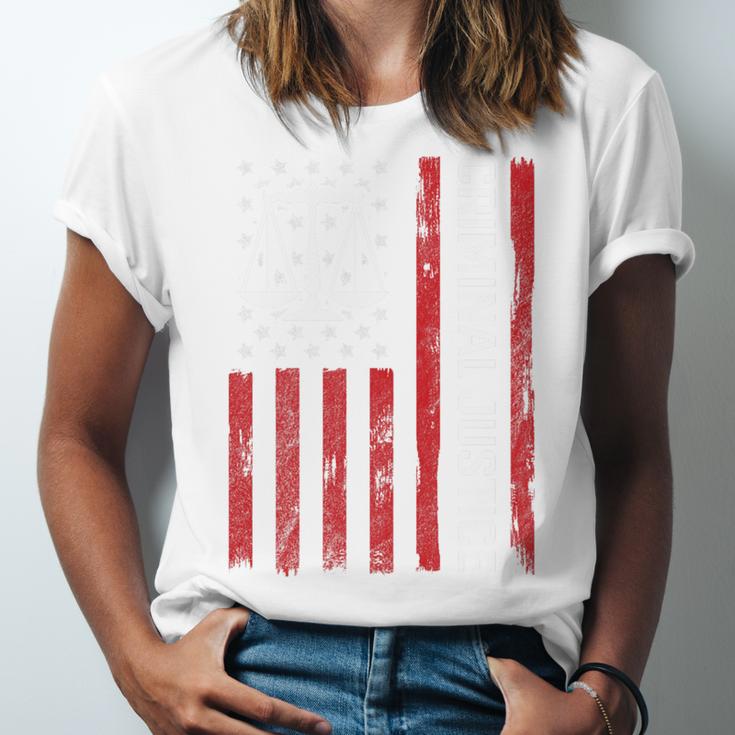 Criminal Justice Major College Student Graduate Graduation Premium Unisex Jersey T-Shirt