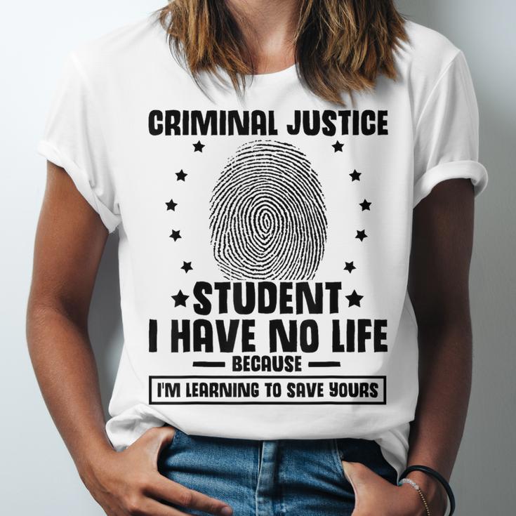 Criminal Justice School Degree Graduation Day Student Unisex Jersey T-Shirt