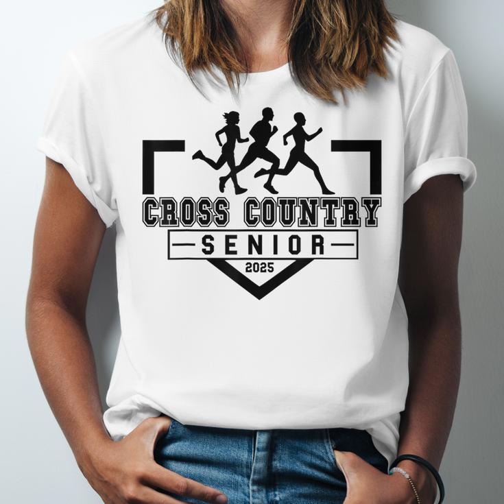 Cross Country Senior Night Senior 2025 Graduation Party 40 Unisex Jersey T-Shirt