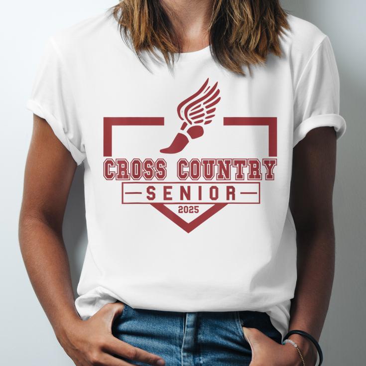 Cross Country Senior Night Senior 2025 Graduation Party 47 Unisex Jersey T-Shirt