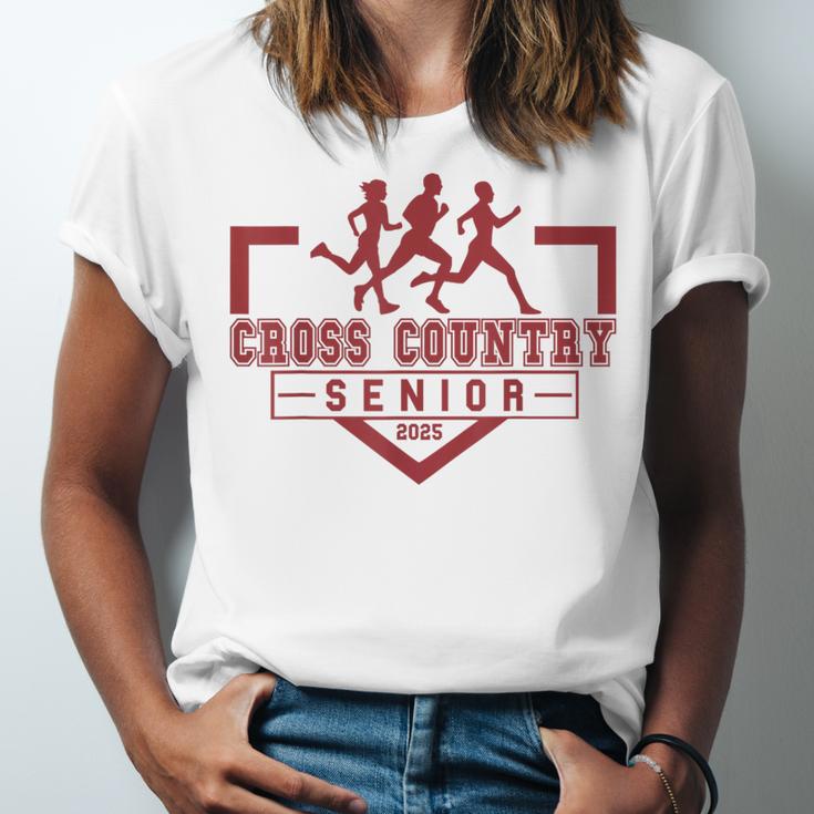 Cross Country Senior Night Senior 2025 Graduation Party 48 Unisex Jersey T-Shirt