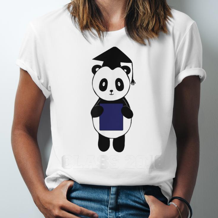 Cute Graduation Panda Class 2018 Unisex Jersey T-Shirt