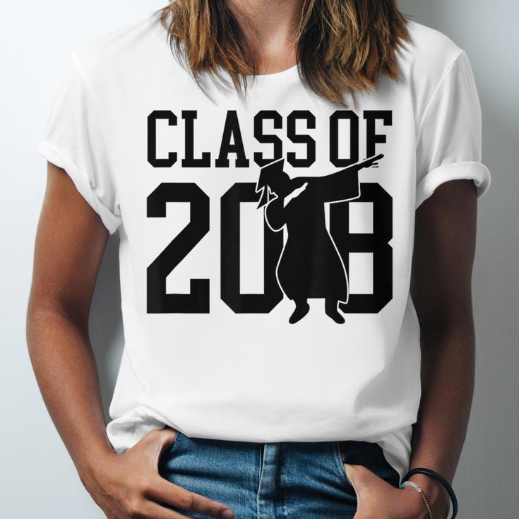 Dabbing Graduation Shirt Class Of 2018 Unisex Jersey T-Shirt