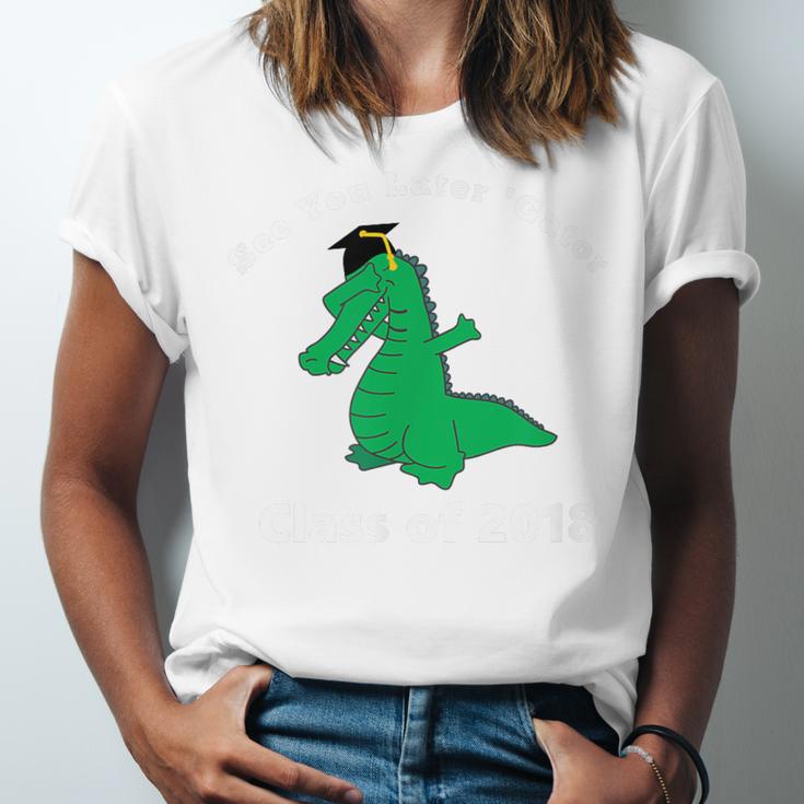 Dabbing Later Gator Graduation Class Of 2018 T-Shirt Unisex Jersey T-Shirt