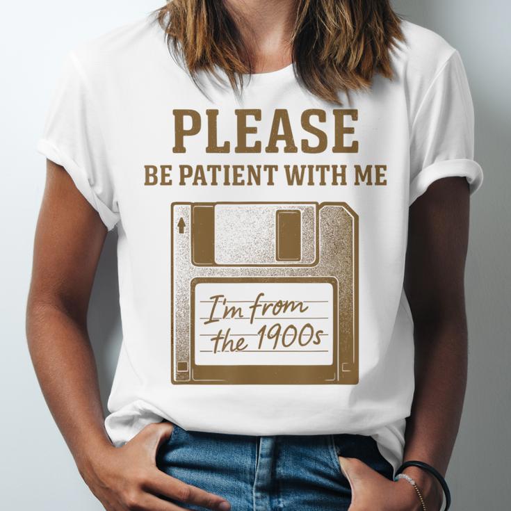 Dad Joke I'm From The 1900s Old Floppy Disk Programmer Unisex Jersey T-Shirt Dad Joke I'm From The 1900s Old Floppy Disk Programmer Unisex Jersey T-Shirt
