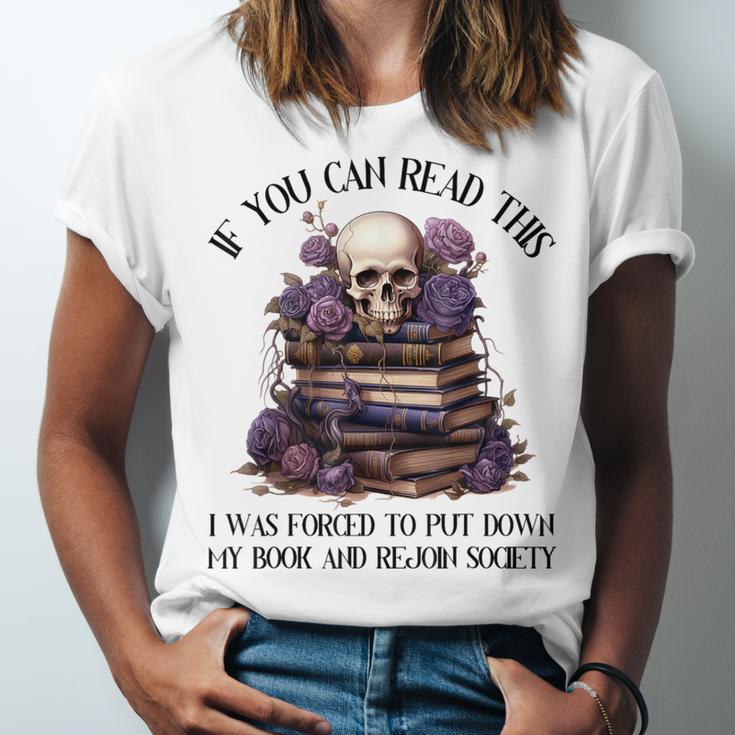 Dark Romance Merch I Put Down My Book Lover Spicy Skeleton Unisex Jersey T-Shirt Dark Romance Merch I Put Down My Book Lover Spicy Skeleton Unisex Jersey T-Shirt