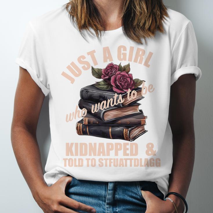 Dark Romance Women Told To STFUATTDLAGG Smutt Book Merch Premium Unisex Jersey T-Shirt