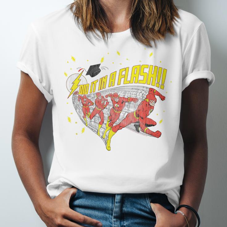 DC Comics The Flash Graduation Did It In A Flash Unisex Jersey T-Shirt