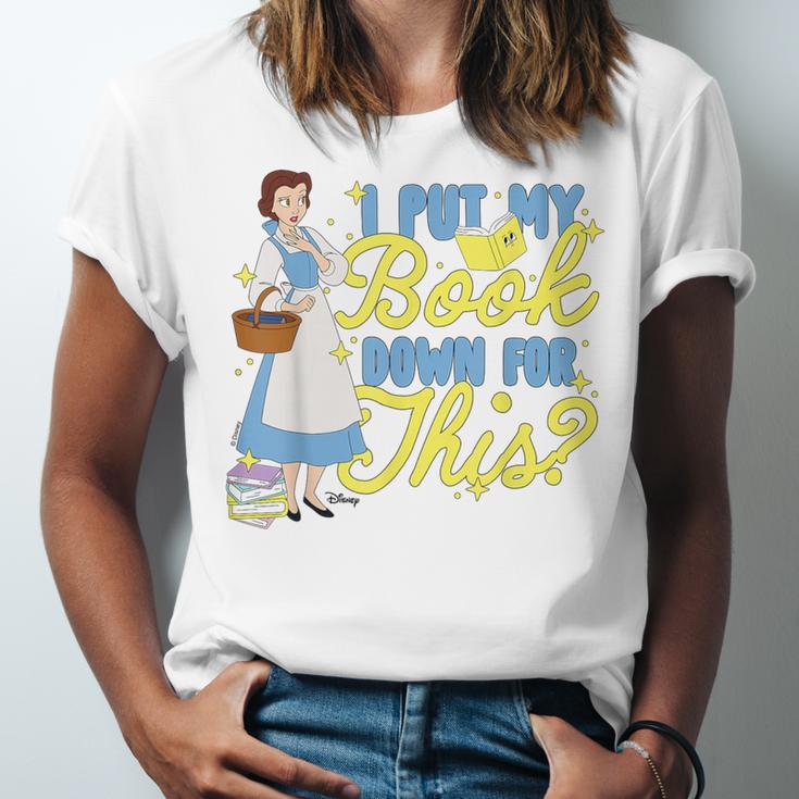 Disney Princess Belle I Put My Book Down For This Unisex Jersey T-Shirt