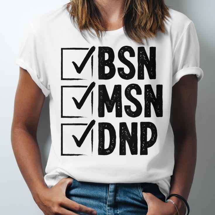 DNP Doctor MSN BSN DNP Nurse DNP Degree Graduation Unisex Jersey T-Shirt