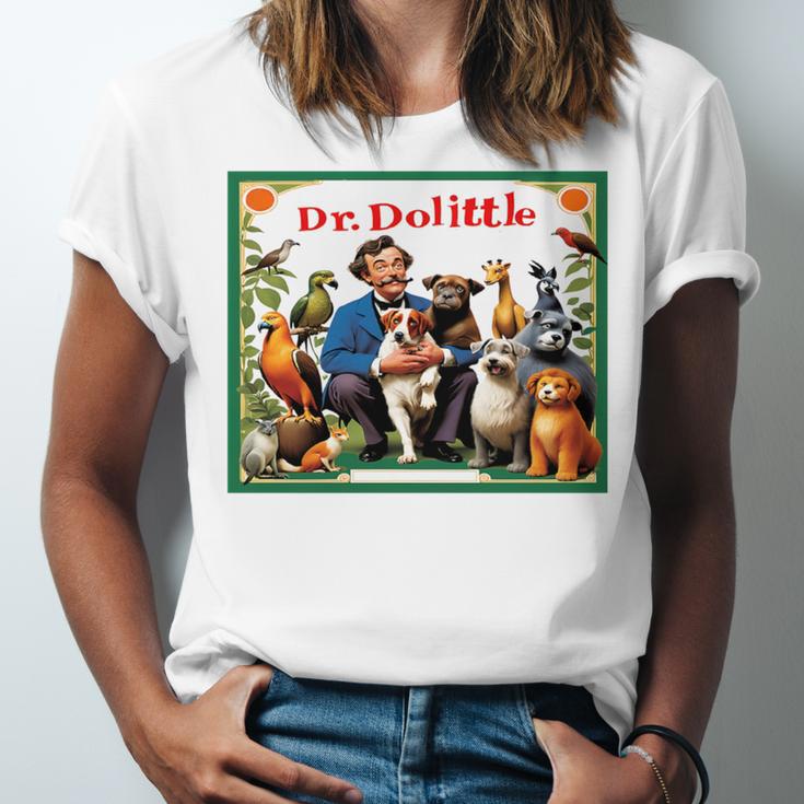 Dr Dolittle Children's Book Cover Premium Tri-Blend Unisex Jersey T-Shirt Dr Dolittle Children's Book Cover Premium Tri-Blend Unisex Jersey T-Shirt