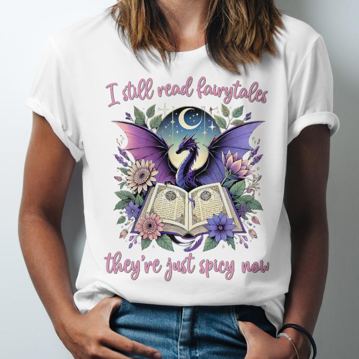 Dragon Bookish Romantasy Smut Merch Spicy Book Lover Premium Unisex Jersey T-Shirt