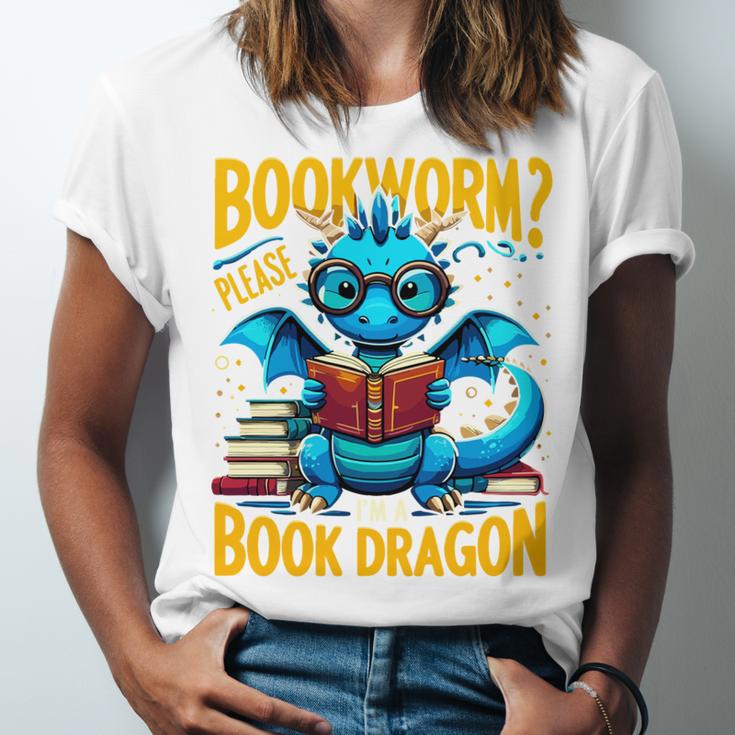 Dragon Bookworm Please I'm A Book Dragon Unisex Jersey T-Shirt Dragon Bookworm Please I'm A Book Dragon Unisex Jersey T-Shirt