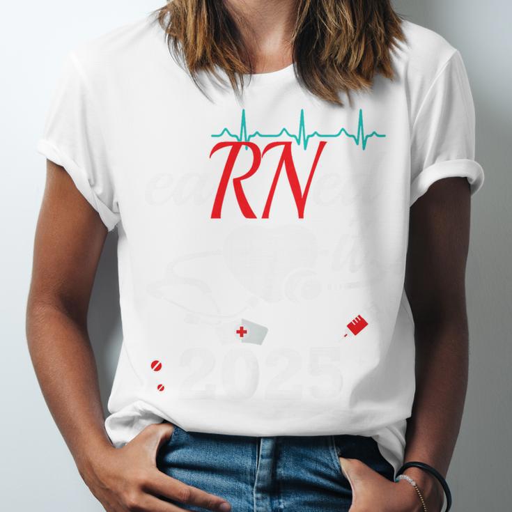 Earned It Nurse Graduation 2025 Nursing Grad Student RN LPN Unisex Jersey T-Shirt