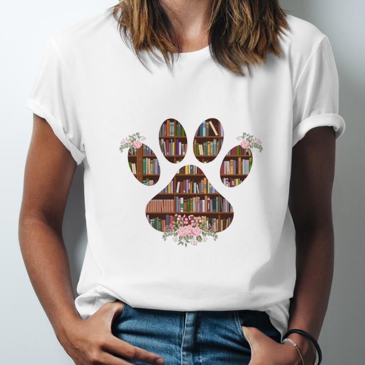 Easily Distracted By Dogs And Books Unisex Jersey T-Shirt Easily Distracted By Dogs And Books Unisex Jersey T-Shirt