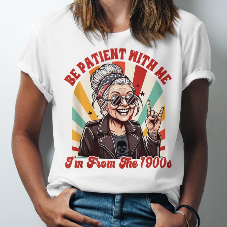 Elder Emo Grandma Nana Be Patient With Me I'm From The 1900s Unisex Jersey T-Shirt
