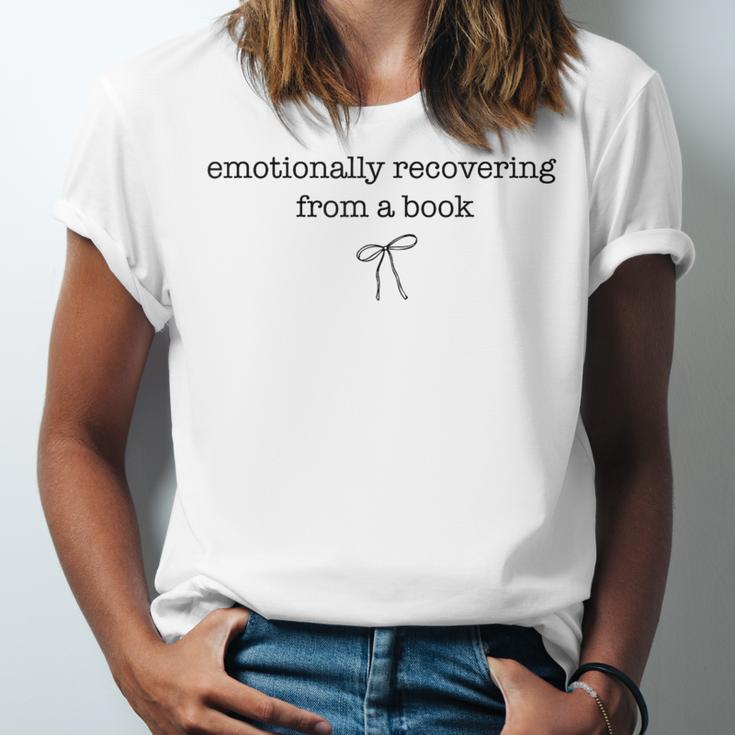 Emotionally Recovering From a Book Subtle Book Lover Unisex Jersey T-Shirt