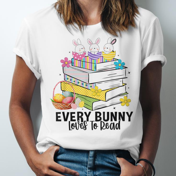 Every Bunny Loves To Read Easter Cute Reading Books Lover Unisex Jersey T-Shirt Every Bunny Loves To Read Easter Cute Reading Books Lover Unisex Jersey T-Shirt