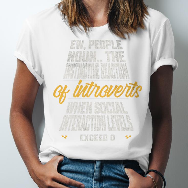 Ew People Definition Introvert Quote Anti Social Vibes Premium Tri-Blend Unisex Jersey T-Shirt