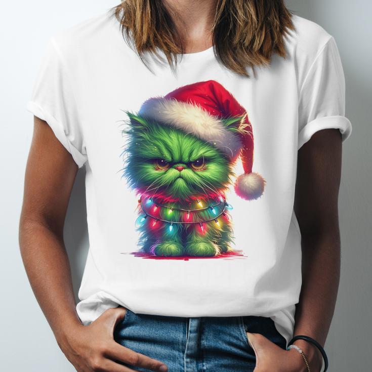 Ew People Meowy Cat Christmas Introvert Men Women Unisex Jersey T-Shirt Ew People Meowy Cat Christmas Introvert Men Women Unisex Jersey T-Shirt