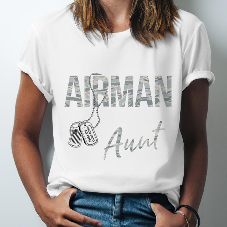 My Favorite Airman Calls Me Aunt US Air Force Graduation Unisex Jersey T-Shirt