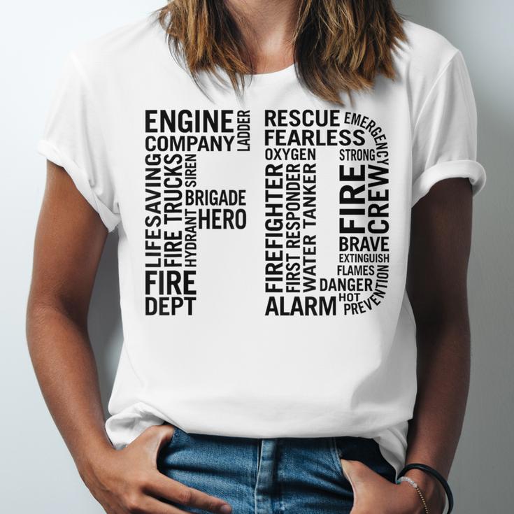 Fire Academy Graduation T-Shirt Firefighter Support Tee Unisex Jersey T-Shirt