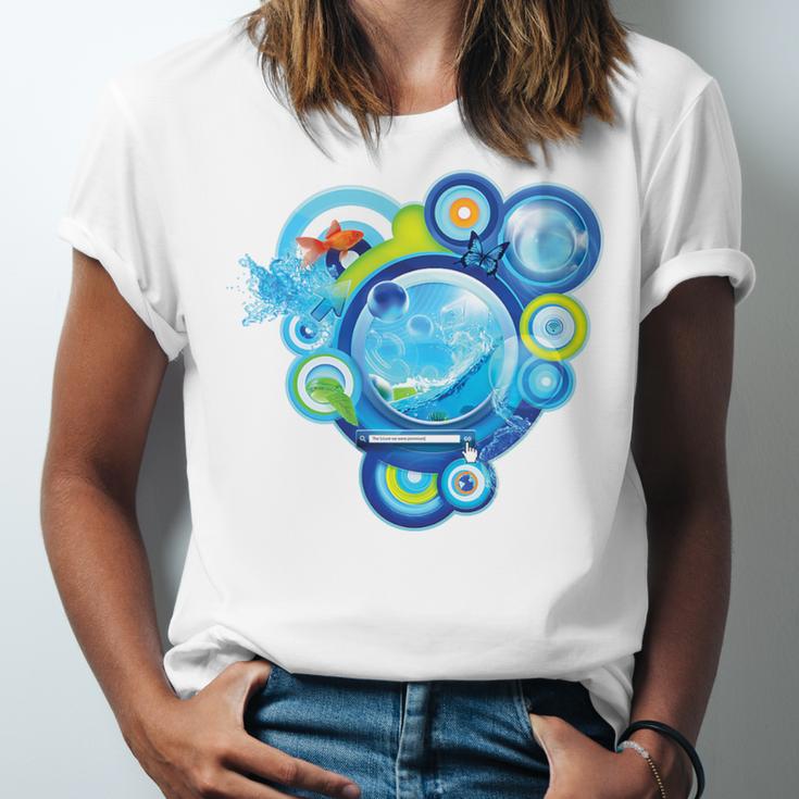 Frutiger Aero Metro Abstract Maximalism 2000s Nostalgia Premium Tri-Blend Unisex Jersey T-Shirt