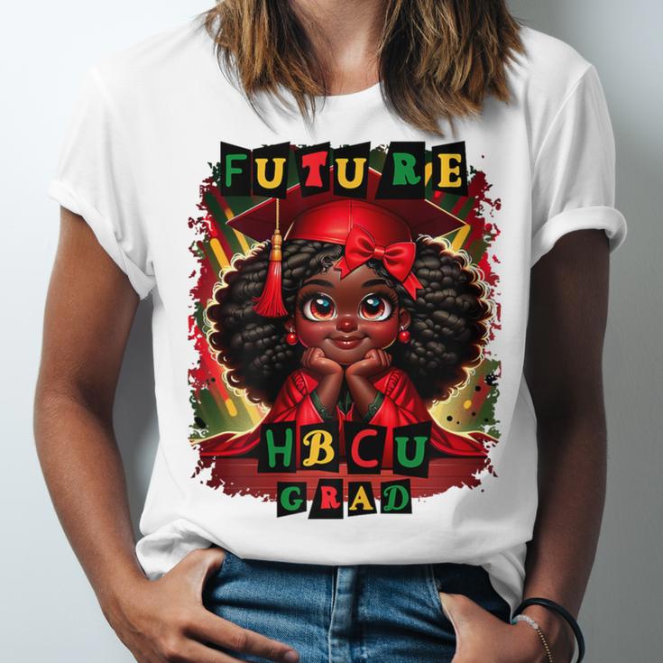 Future HBCU Grad History Girl Graduation HBCU Unisex Jersey T-Shirt