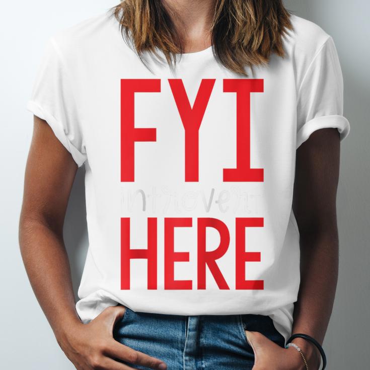 Fyi Introvert Here Raglan Baseball Tee Unisex Jersey T-Shirt