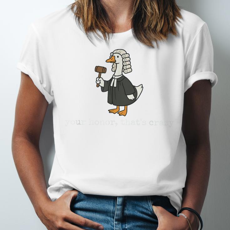 Goose Silly Lawyer Law School Graduation Future Lawyer Unisex Jersey T-Shirt